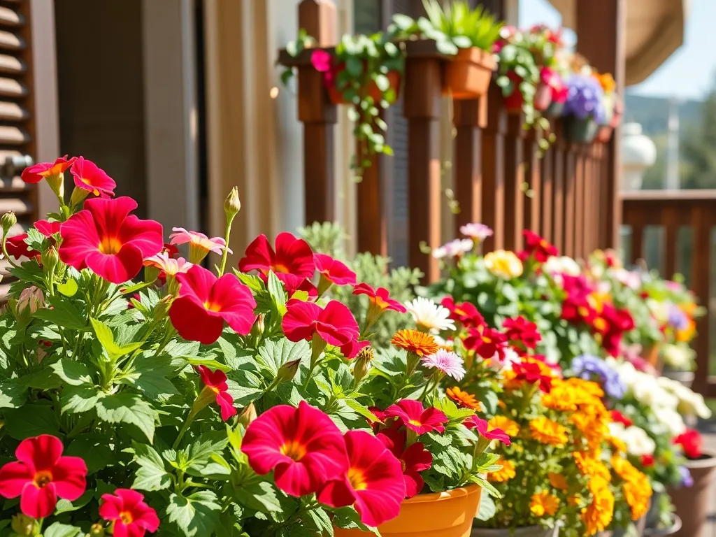 Niewymagające kwiaty na balkon: idealne rośliny dla zapracowanych