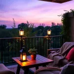 Lampki solarne na balkon: stwórz przyjemną atmosferę w ogrodzie