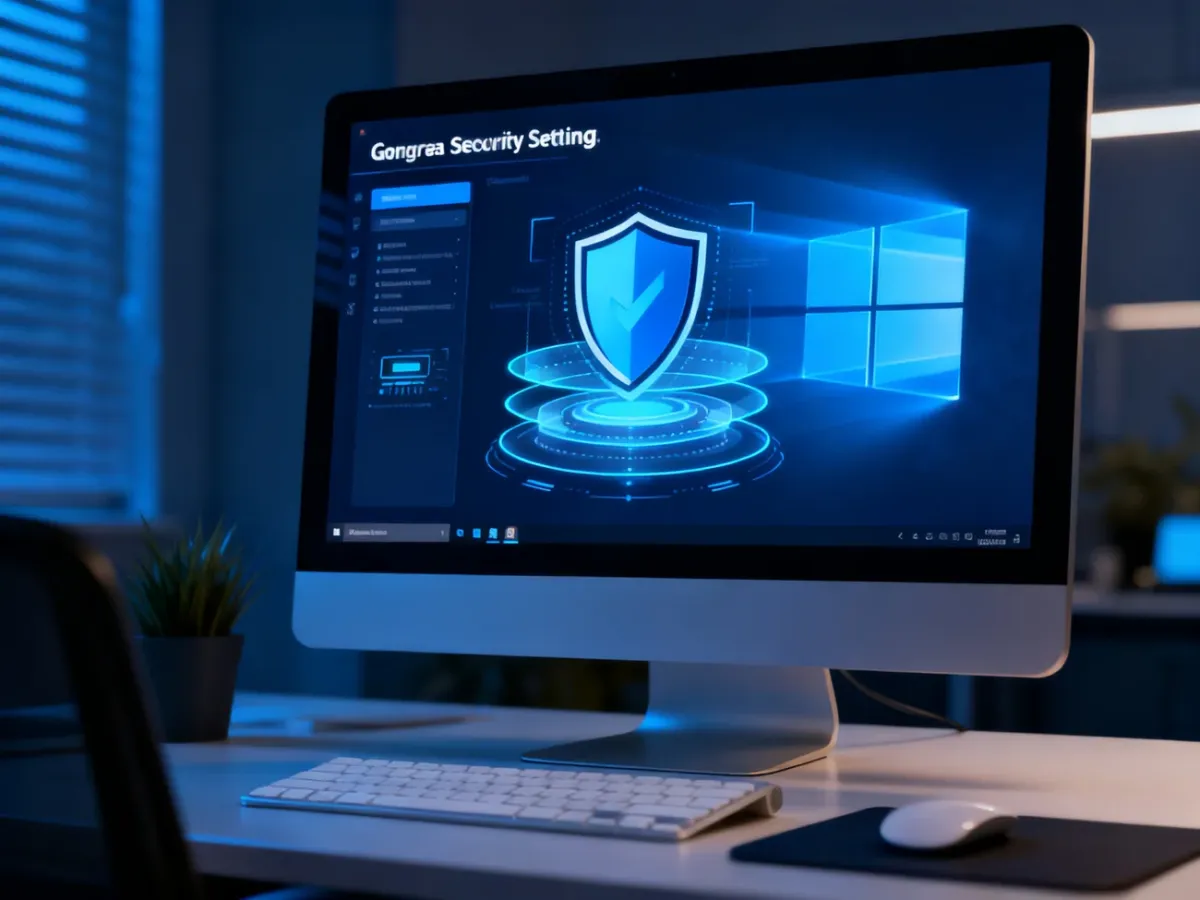 Komputer z wizualizacją ochrony systemu i izolacji rdzenia Windows
